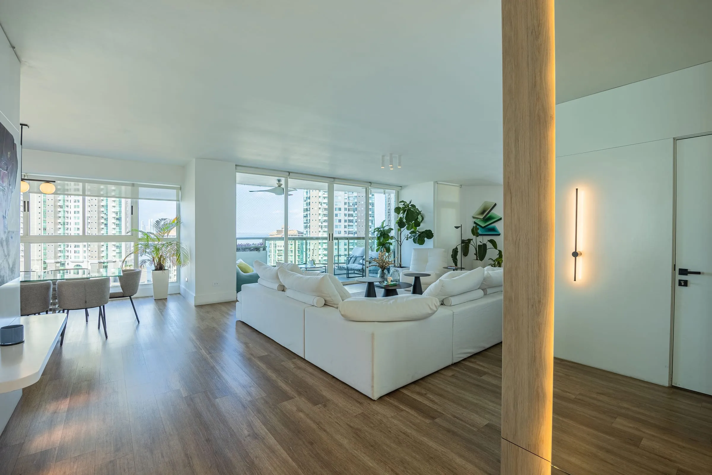 Apartamento de líneas curvas